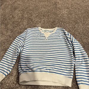 American Eagle Blue and White Striped Top